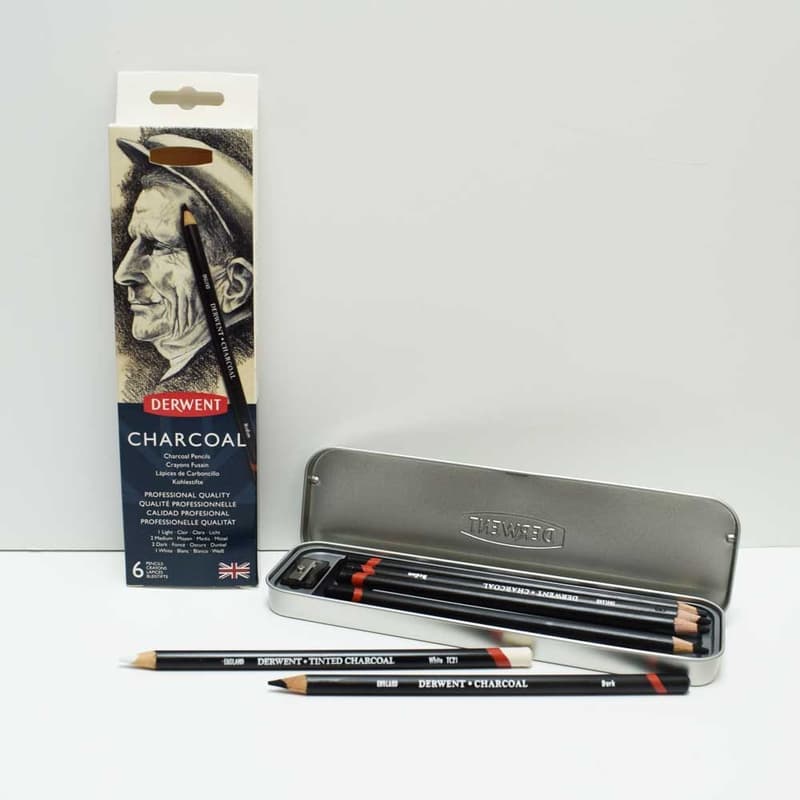 Derwent Tinted Charcoal Pencils, Pencils