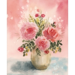 #085-BLOOM BOLDLY-  Loose Summer Florals in Watercolor 