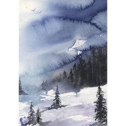  #093-2 THE MAGIC OF EXPRESSIVE IMPERFECTION-Loose Landscapes in Watercolor [clone] 