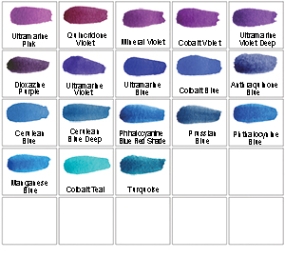 M. Graham Watercolors - Violets, Purples &amp; Blues