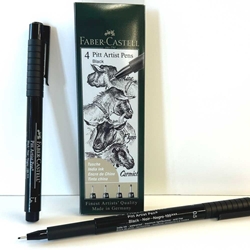 PITT Fineliner Pen 4 Set - Black 