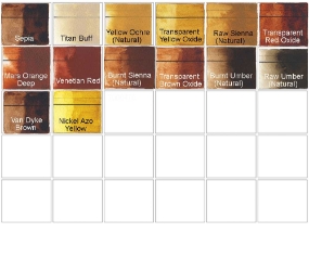 Qor Watercolors earth tones 