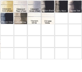 Qor Watercolors iridescent-neutrals 