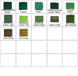 M. Graham Oil Paints - Greens 