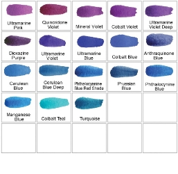 M. Graham Watercolors - Violets, Purples & Blues 